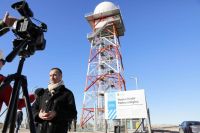 Inauguraron en Las Grutas el primer radar meteorológico construido en INVAP