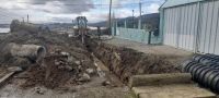 Municipio reemplazó un pluvial colapsado en barrio Perito Moreno