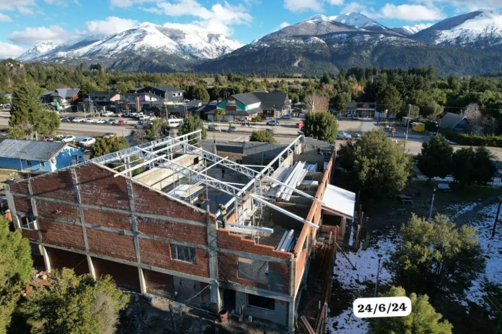 Avanza la construcción del Gimnasio Municipal Nº5 | Económicas Bariloche