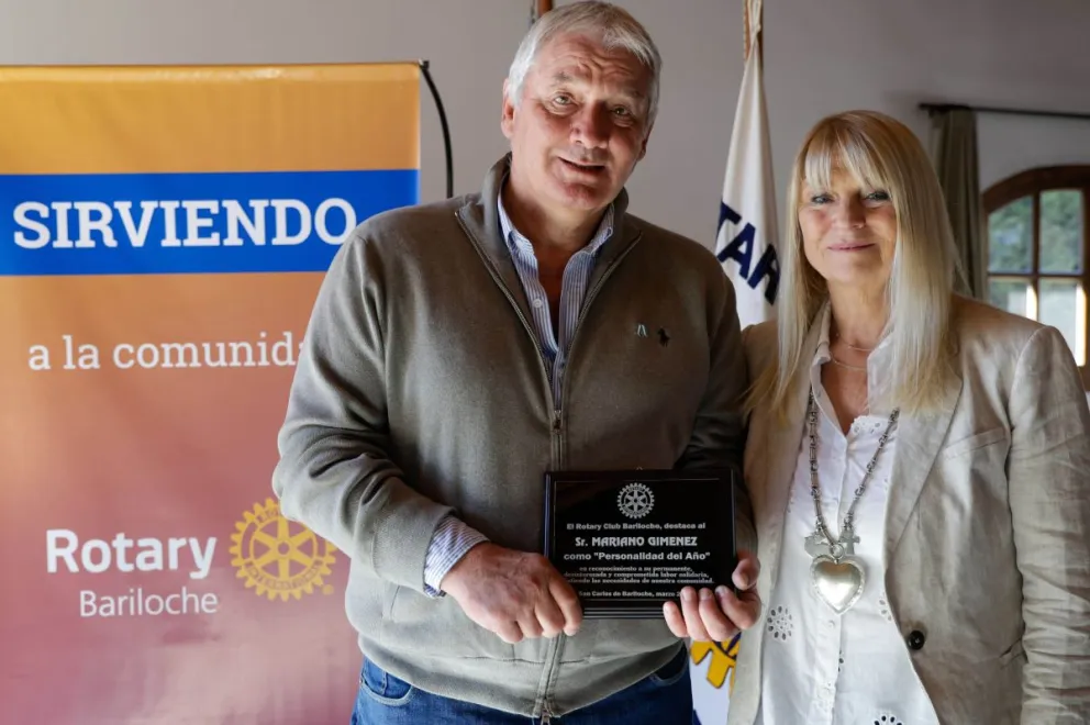 El empresario Mariano Giménez fue distinguido como Personalidad del Año por el Rotary