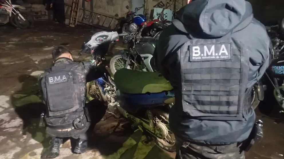 Demoraron a un menor que circulaba con una moto robada 