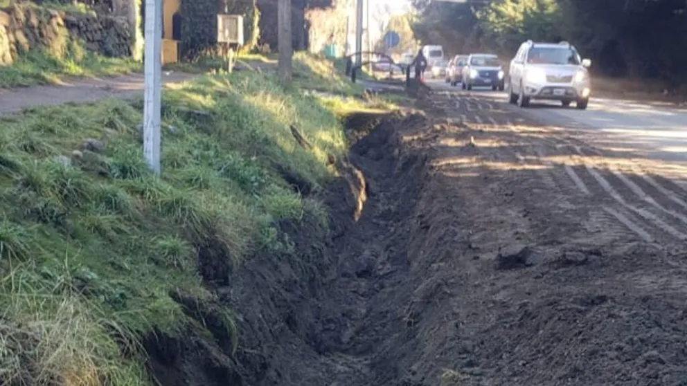 Las tareas se realizan este jueves en la zona de los kilómetros. Crédito: Mscb.