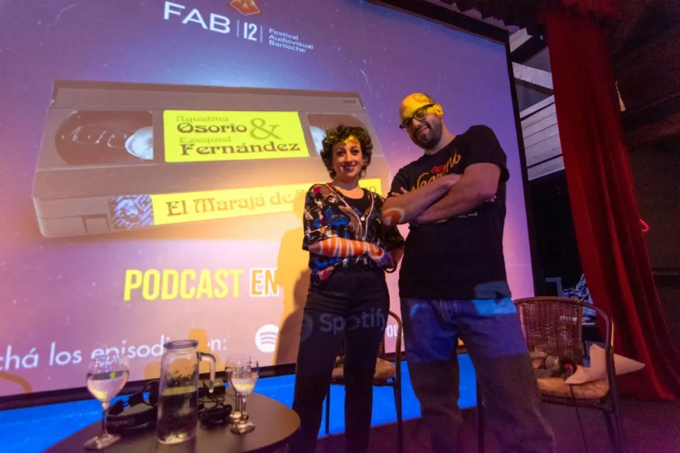 Agustina Osorio y Ezequiel Fernández en el FAB, donde juegan de local