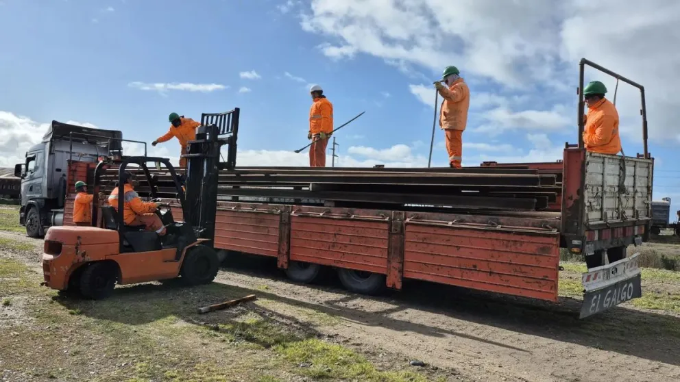 Este material forma parte de los 31.600 metros de rieles gestionados por la Provincia