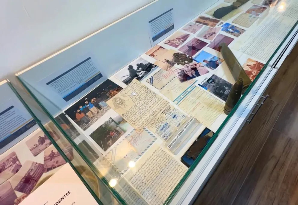 Los recuerdos de ex combatientes de Malvinas son parte importante del museo