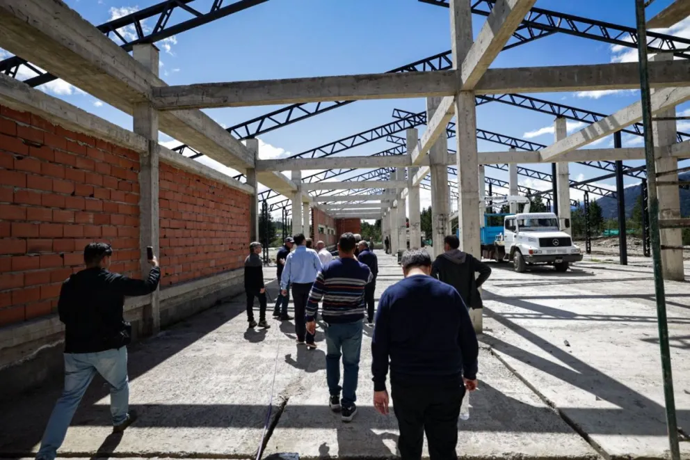 Avanza la obra de la terminal de El Bolsón