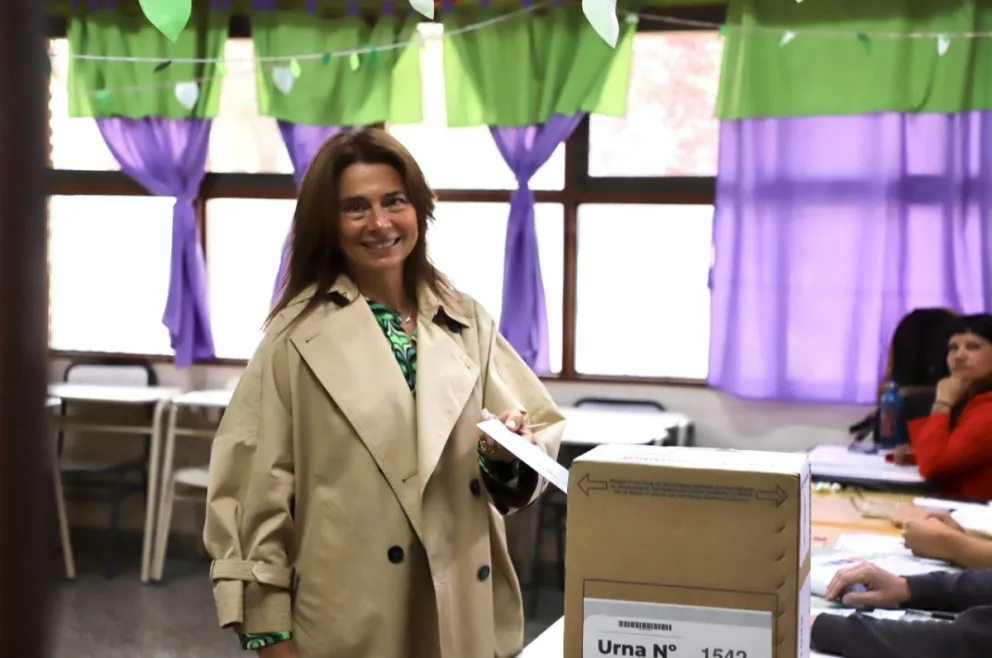 La segunda candidata a senadora por JSRN votó en Cipolletti