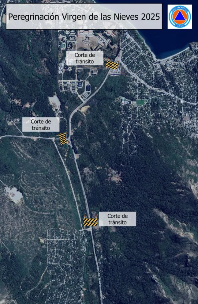 Plano operativo con cortes de ruta para este domingo 2