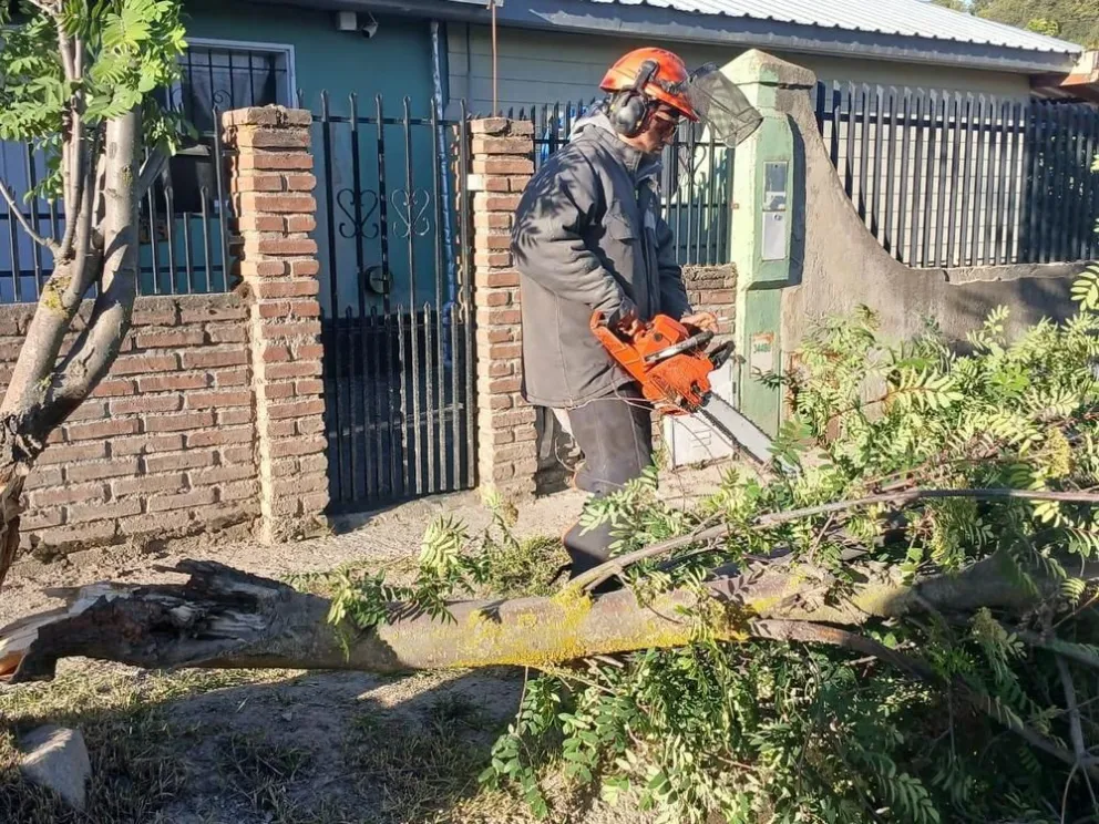 El viento provocó serios daños a vecinos de Bariloche