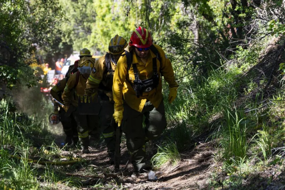 Bomberos, brigadistas y medios aéreos tuvieron un fuerte trabajo en el Otto