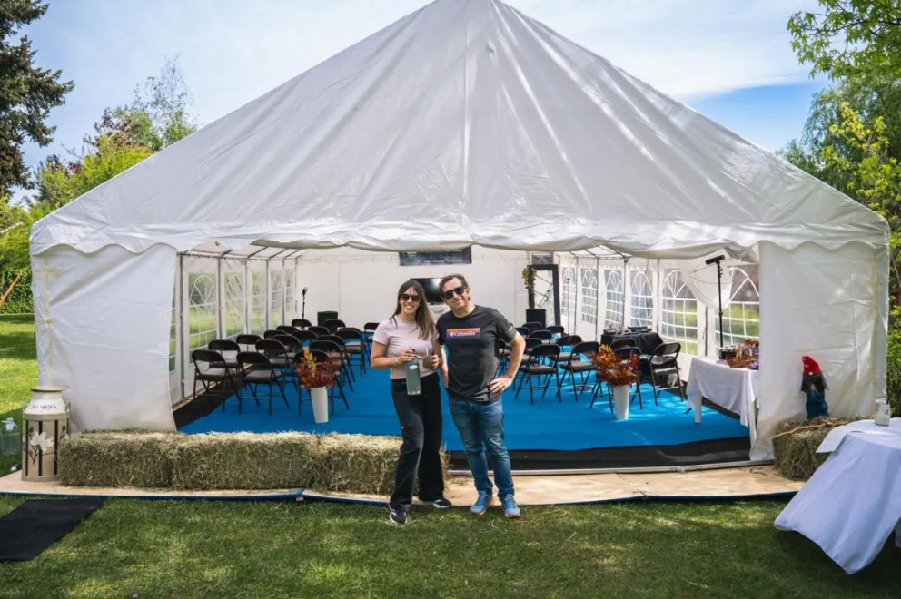 Bruno y Bárbara, los creadores de Patagonia Eventos.