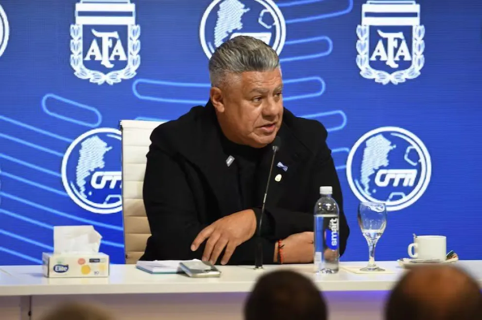 El presidente de la AFA, Claudio Chiqui Tapia