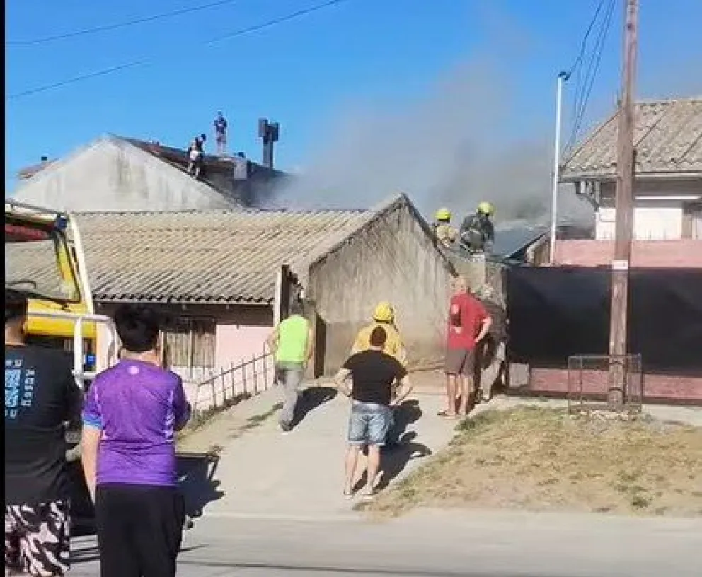 Imagen del incendio de hoy (captura de video)