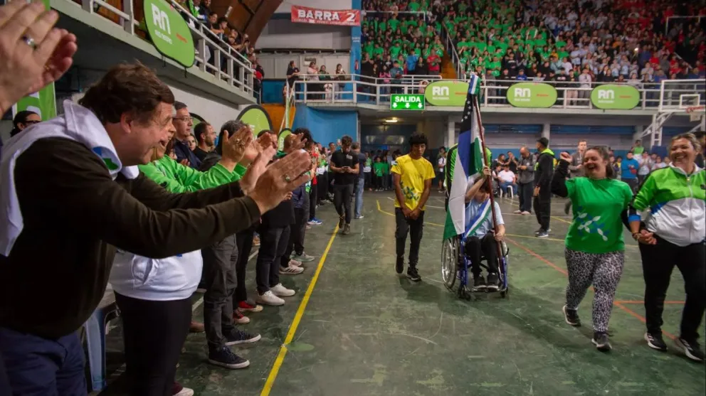 El Gobernador en Bariloche, en la edición anterior de los Juegos Rionegrinos