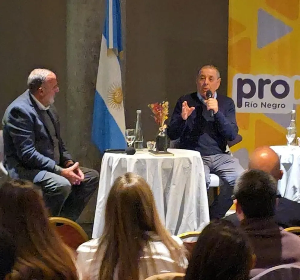 Sergio Capozzi con el ruralista entrerriano Alfredo de Angeli