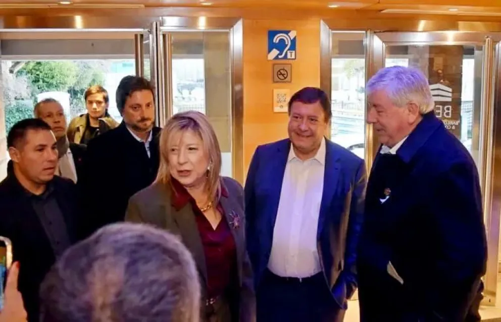 El Gobernador en BEC con la ministra de Seguridad Alejandra Monteoliva y el Intendente 