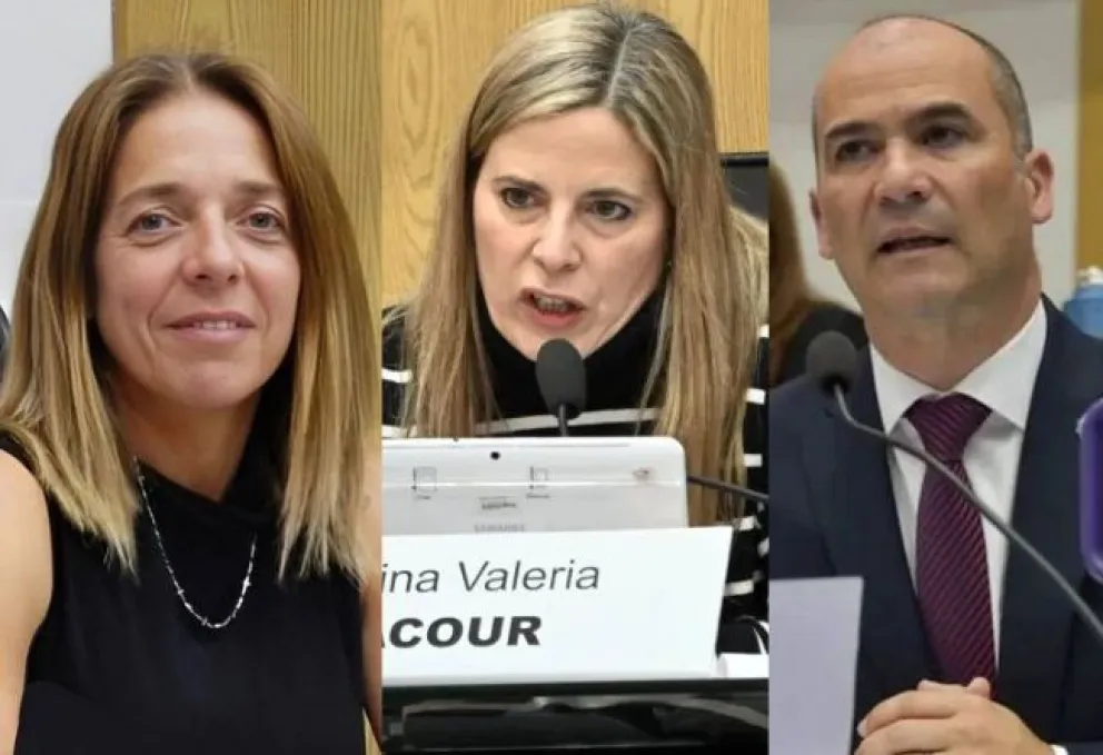 María Laura Frei, Martina Lacour y Juan Martín