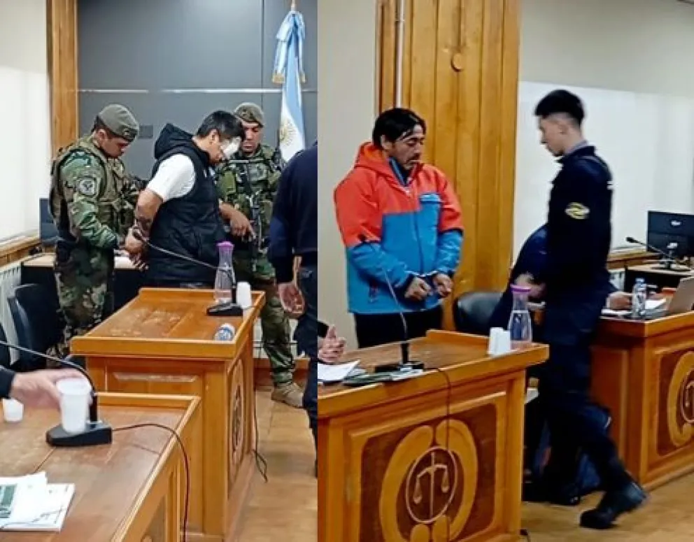Franco Alí González y Juan Amtonio Bonnefoi, dos de loa asaltantes y asesinos de Elías Miguel
