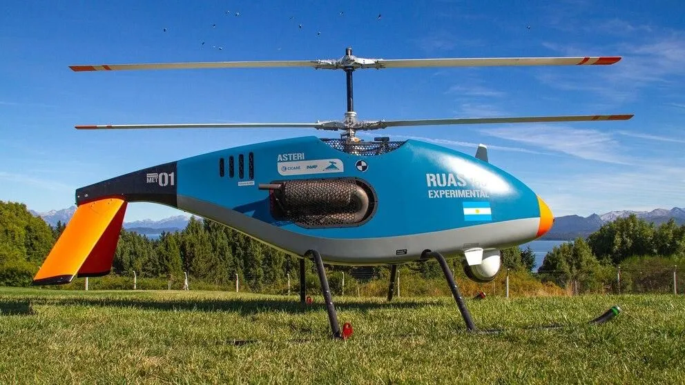 RUAS 160, diseñado por Invap en Bariloche, ejemplo de sistema aéreo no tripulado.