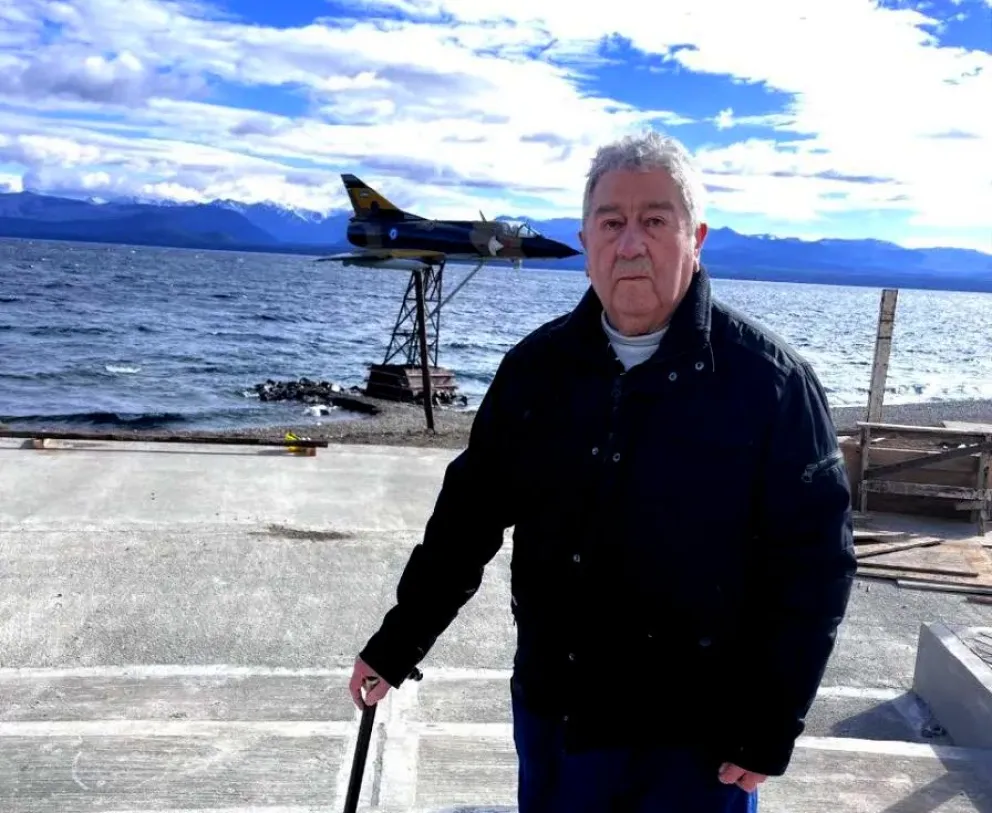 Jorge Mogensen en el Memorial Malvinas