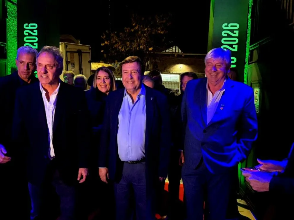 Banacloy, Scioli, Weretilneck y Cortés en el lanzamiento en Buenos Aires