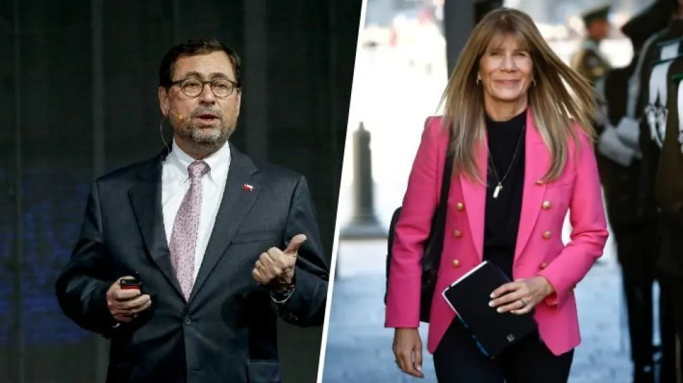El canciller Francisco Pérez Mackenna y la ministra de Energía, Ximena Rincón. (Fuente: Emol.com)