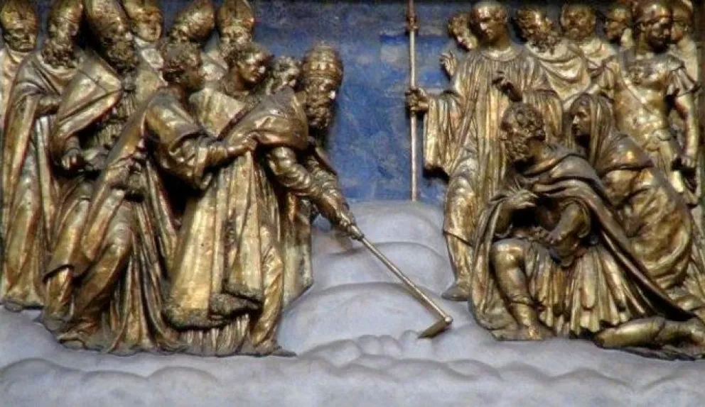 Nieve en el verano de Roma. El Papa Liberio en el siglo IV, junto al matrimonio que construyó la basílica de Santa María la Mayor