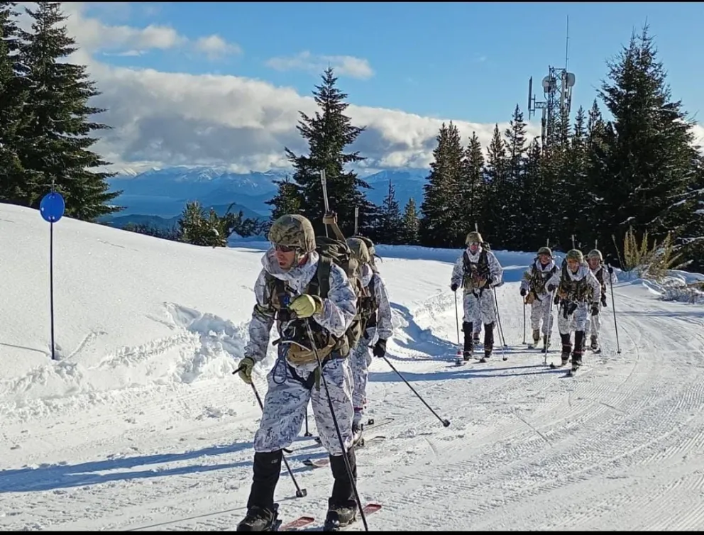 Después de más de seis décadas, se realizó nuevamente en la montaña la Comprobación de Nivel de Entrenamiento de las Patrullas de Montaña. Foto: gentileza.